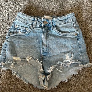 Zara High Rised Jean Shorts